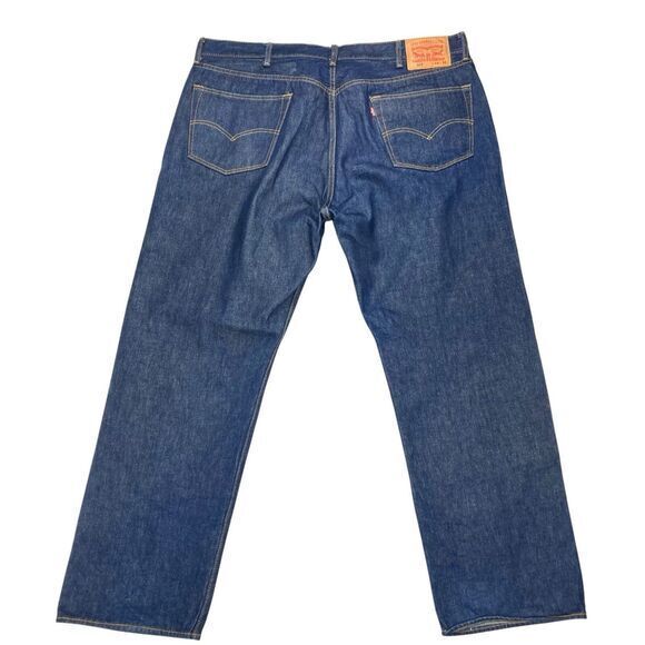 Levi's 501 Jeans Men 44 x 32 Blue Wash Classic Straight Leg Vintage Casual Denim - Picture 4 of 13